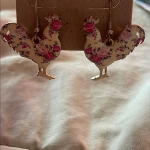 Chicken earrings